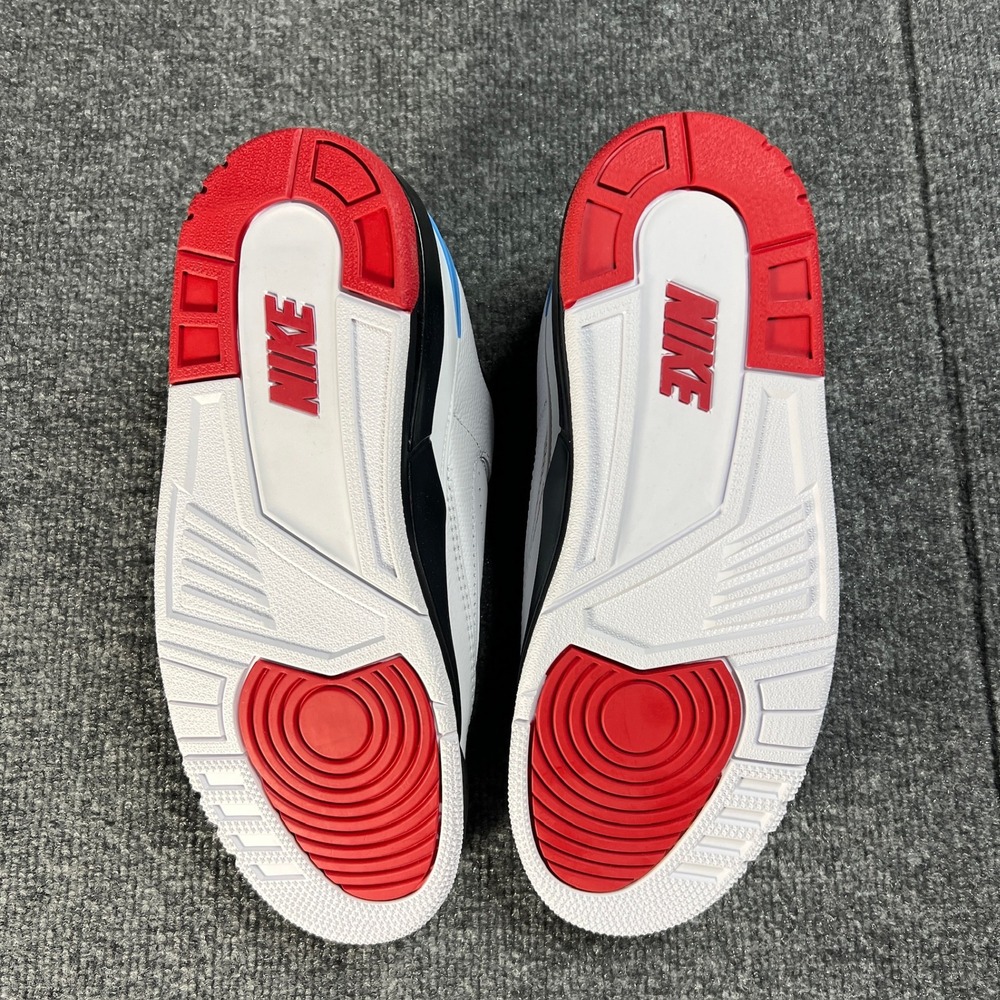 NEW Retro Jordan 2/3 Men 10.5 White Varsity Red Black Low Top Sneaker FD0383-104 - Picture 9 of 11